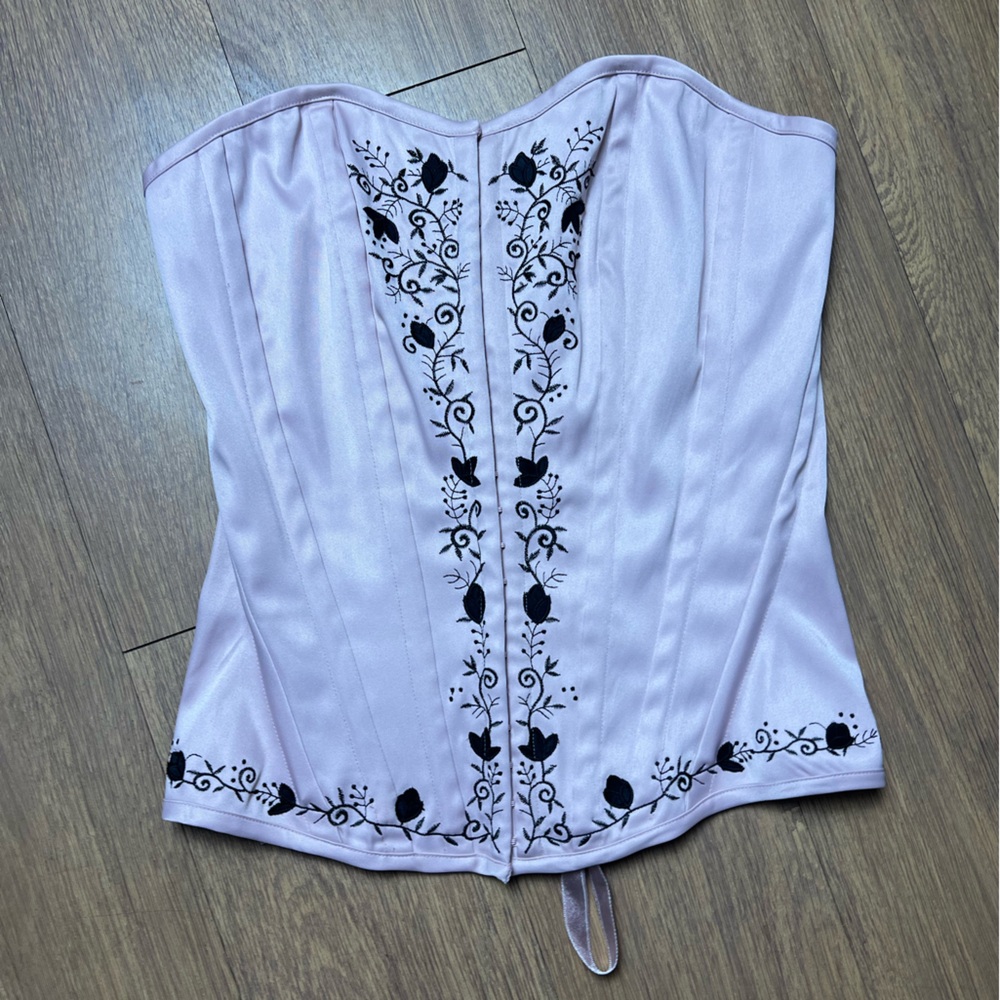 Victoria's Secret Soft Pink Satin Corset